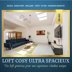  Appartement Loft Cosy - Hypercentre - Sauna - 200m2 - Wifi